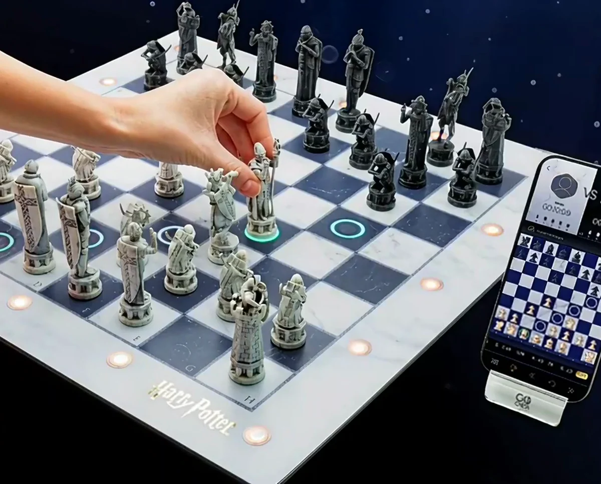 Playing against the smart board, with the app alongside